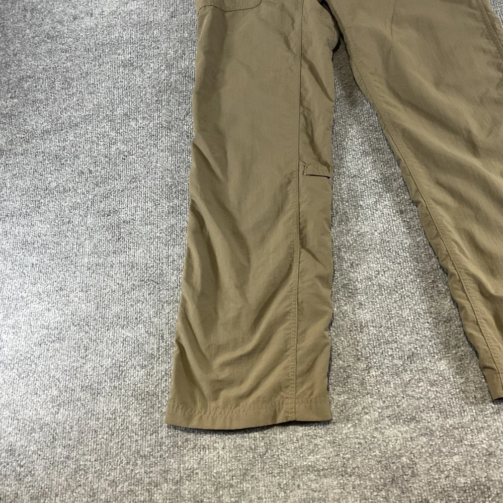 The North Face Womens Hiking Pants Size 6 Brown Nylon Outdoor Travel Straight Lg
